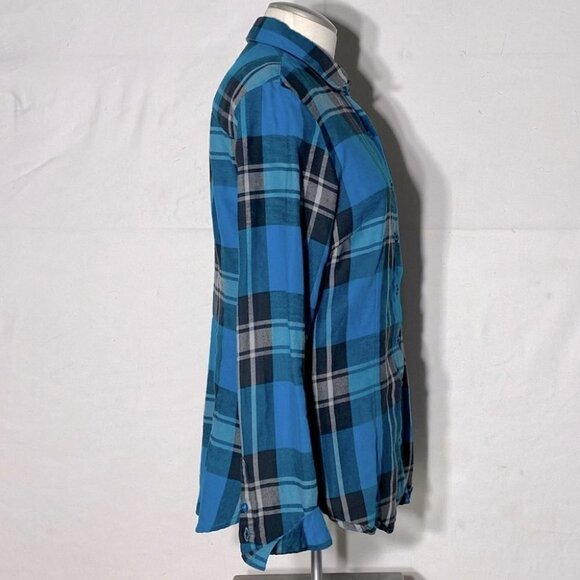 KUHL Blue Plaid Button up Shirt M - Picture 5 of 14